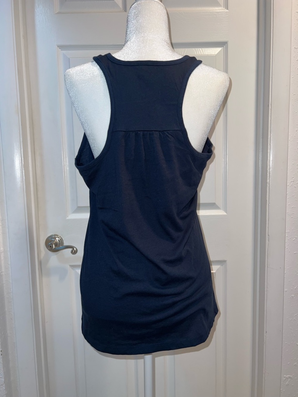 Columbus Script Navy Racerback Tank Top size Large - Picture 4 of 5